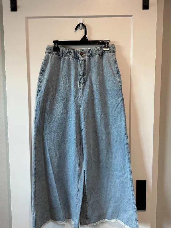 Three Bird Nest Simply You Wide Leg Jeans Light Wash Size L - Image 2