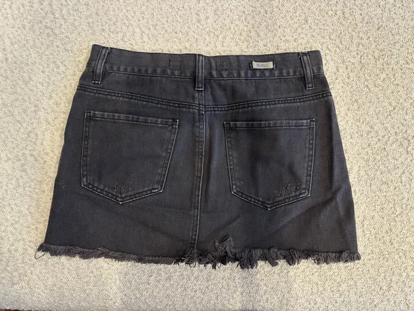 Melville Dark Grey Mini Skirt Gray - Image 2