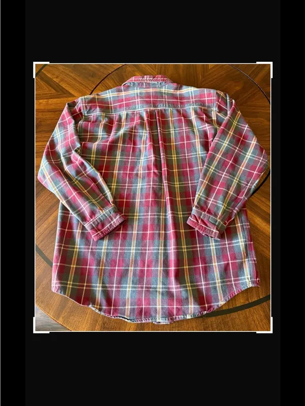 Carhartt Red‎ Plaid Button-Down Flannel Shirt - Image 2