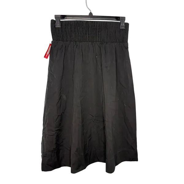 Spanx Poplin Smocked A-Line Midi Skirt Size Medium Smocked Waistband NWT - Image 3