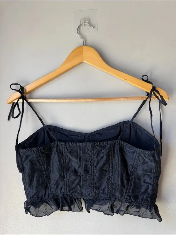 Ulla Johnson Corset Dainty Coquette Feminine Isa Crop Top - Image 3