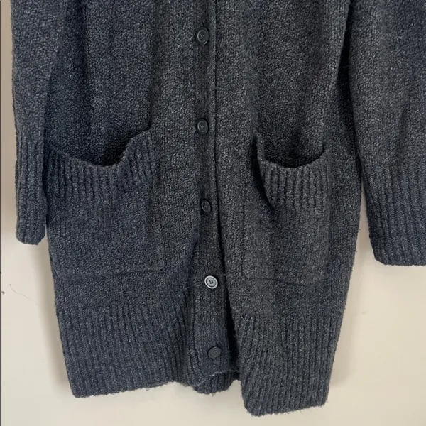 COS Longline Cardigan Sweater with Pockets Chunky Knit Wool Blend‎ Sz Small - Image 4