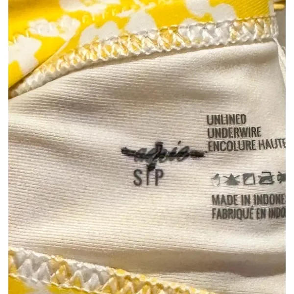 Aerie Yellow Floral Bikini Top - Image 5
