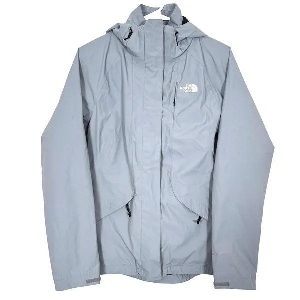 North‎ Face DryVent Women Lt Blue Waterproof Hooded Rain Jacket Small P Gorpcore - Image 3