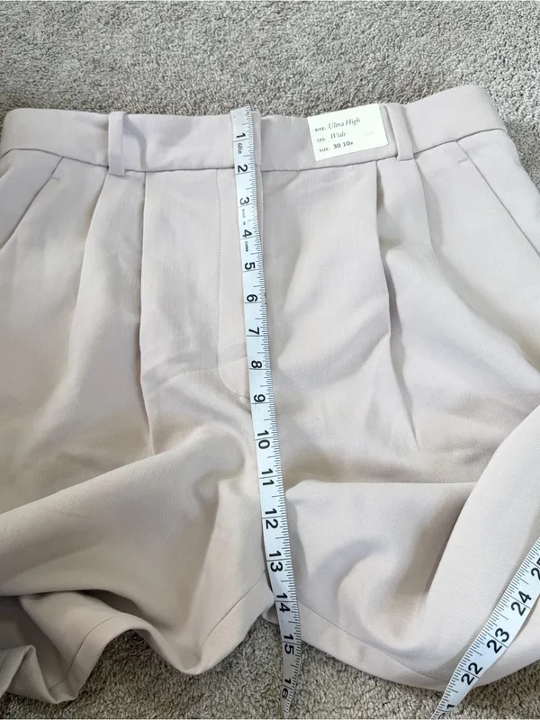 NWT Abercrombie & Fitch Sloane Tailored Ultra High Rise Wide Leg Pants 30/10R - Image 10