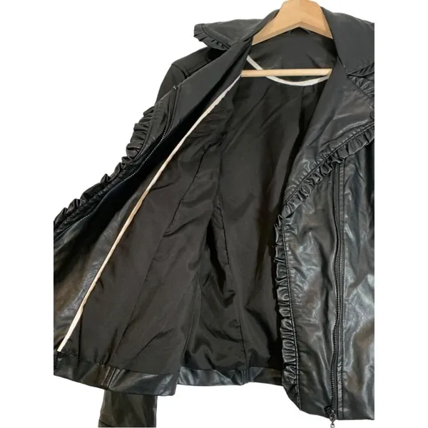 Catherine Malandrino Faux Leather Jacket Size Medium - Image 10