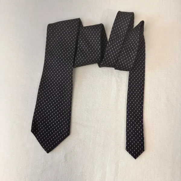 Jos.A.Bank Silk Tie Men's Necktie Executive Collection Blue Navy Geometric - Image 2