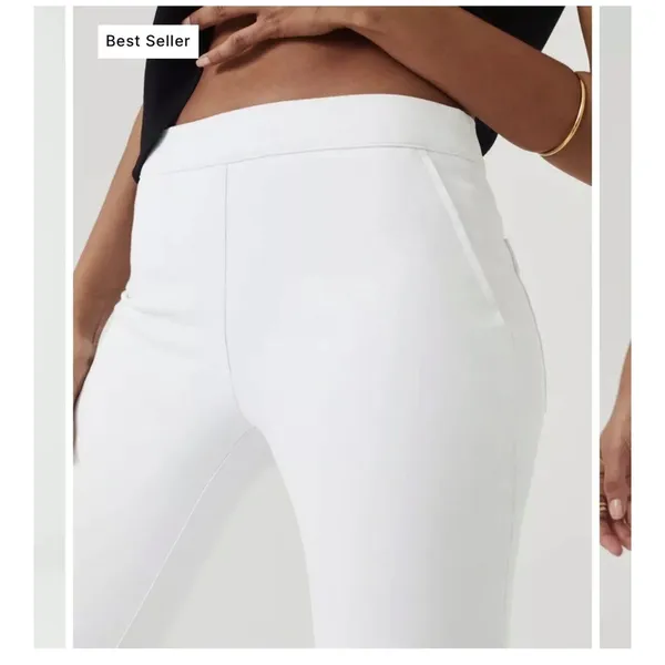 Spanx Tall On-the-go Kick Flare Pant w Ultimate Opacity Technology Classic White - Image 3