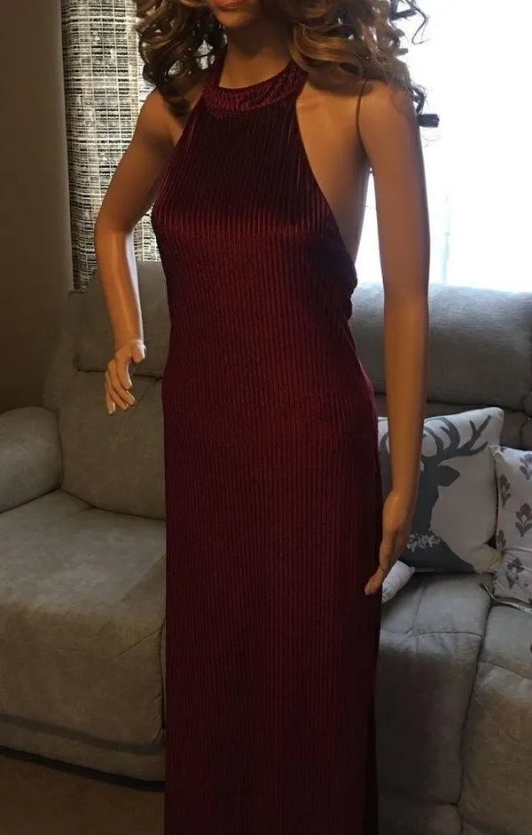 Forever 21 formal dress large maroon - Image 7