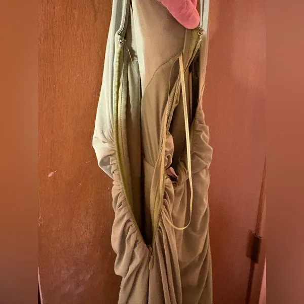 Abercrombie & Fitch Vol. 28 Sheer Halter Maxi Dress in Green - Image 9