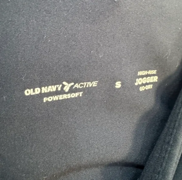 Navy Old Navy High-Rise Joggers Size S EUC - Image 5