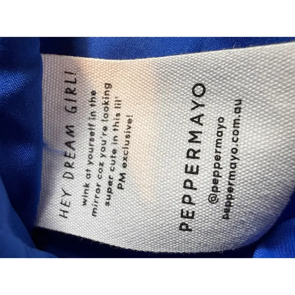 Peppermayo Hey Dream Girl Cobalt Blue Bustier Corset Top Size 0-XXS - Image 8