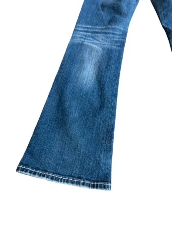 Miss Me JE544OBL Boot Dark Wash Patchwork Sequin Bootcut Jeans Size 29 Women's - Image 3