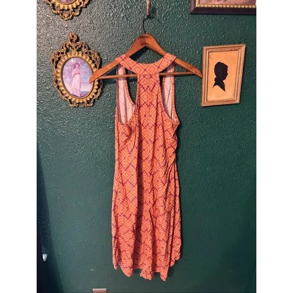 Kavu Jocelyn Racerback Hi-low Casual Tank Dress Sz XS Orange - Image 6