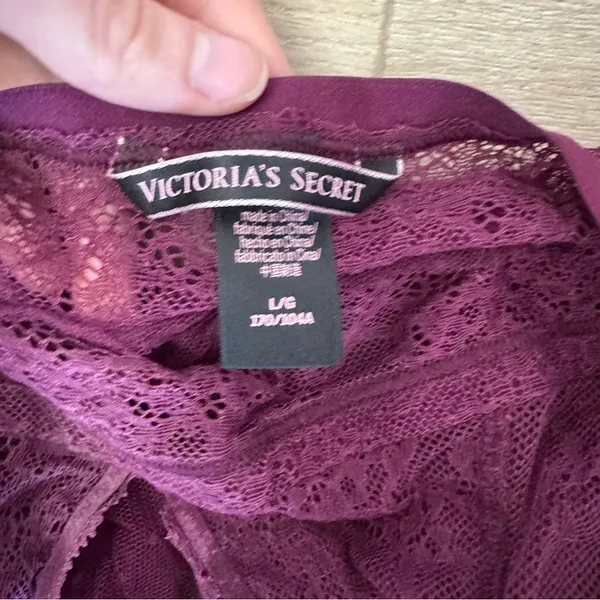 Victoria's Secret Sheer Lace Chemise in Deep Purple - Image 3