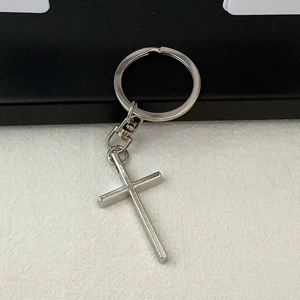Cross Keychain Charm for Men Women Car Keychain Key Ring Bag Charm Couple Gifts - Image 3