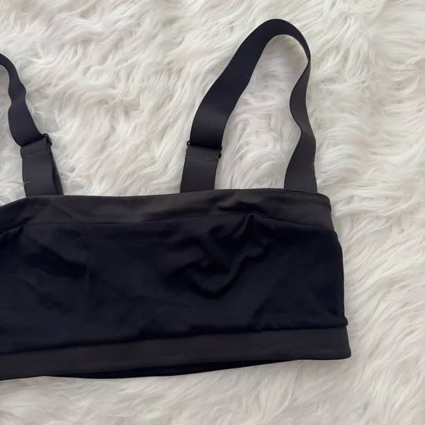 Nike Skims Matte Shine Mix Straight Neck Bra Obsidian Ingenious Size Small - Image 4