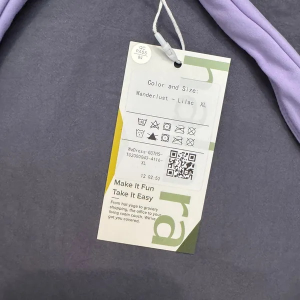 NWT Halara Halter Exercise Dress in Wanderlust Lilac Size XL - Image 4
