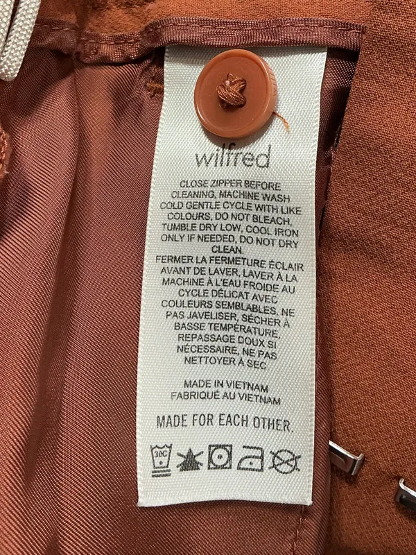 Wilfred Wide-Leg Trousers in Rust Brown 1118 - Image 7