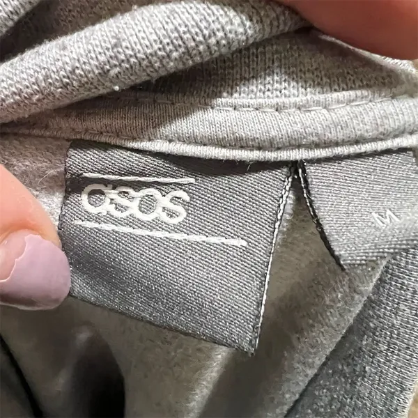 ASOS Women's Gray Zip-Up Jacket Size M Casual Mid-Length Long Sleeve - Image 9