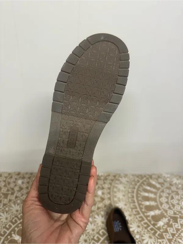 BOBS from Skechers Brown Slip-On Loafers with Contrast Stitching - Image 9
