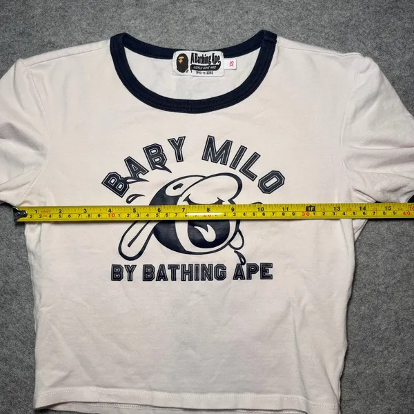 A Bathing Ape Women XS Short Sleeve Graphic T-Shirt - Image 7