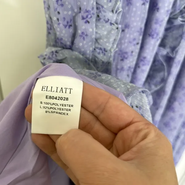Elliatt Victorian lilac floral ruffle maxi dress - Image 8