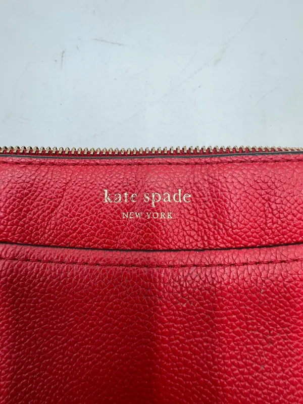 Kate Spade New York Red Pebbled Leather Crossbody Shoulder Bag Purse Dust Bag - Image 12