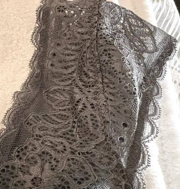 Sophie B. Intimates Grey/ Silver Lace Bralette - Image 6