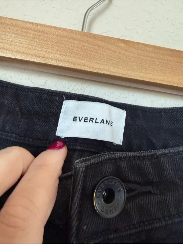 Everlane The Low-Key Jean Black Size 28R - Image 4