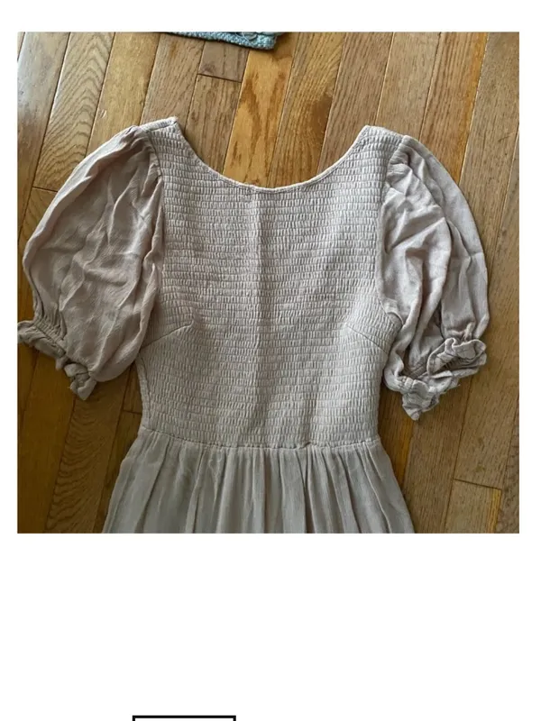 pink tiered smocked maxi dress Size M - Image 3
