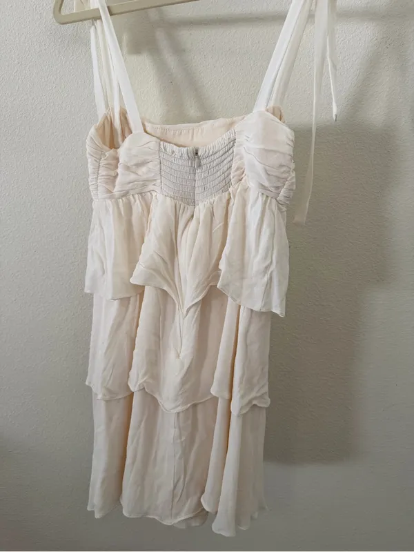 REFORMATION Avni Dress In White - Image 4