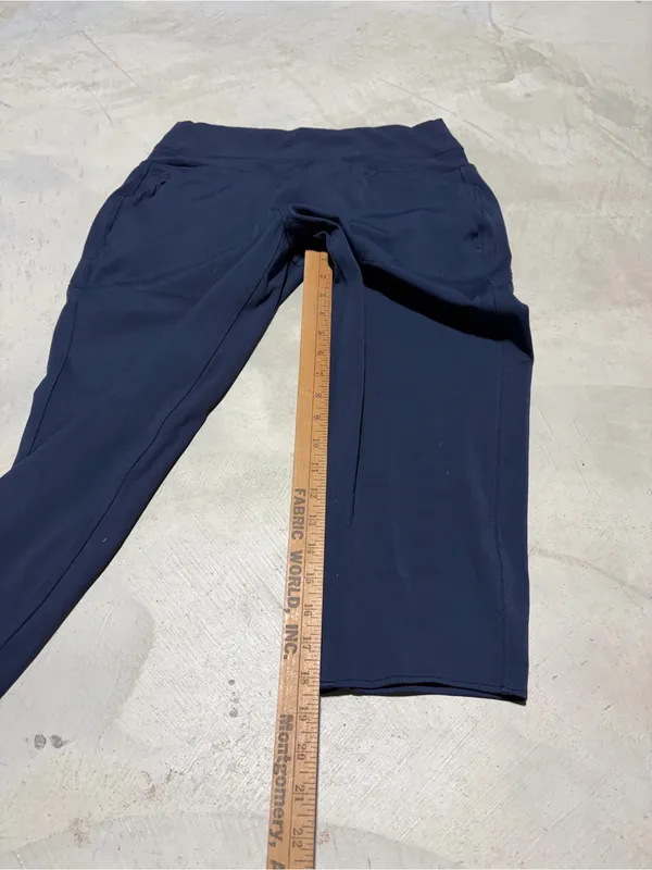 Athleta Navy Performance Stretch Pants M/P - Image 2