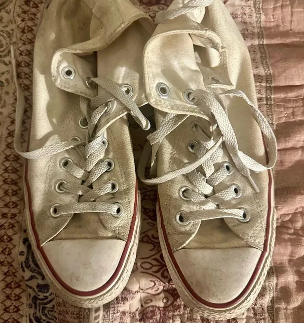 White High-Top Converse - Image 2
