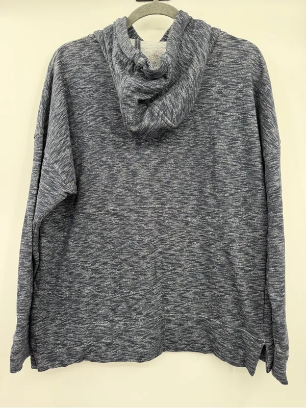 Carhartt Newberry French Terry Hoodie Womens L Navy Relaxed Fit Pullover - Image 3