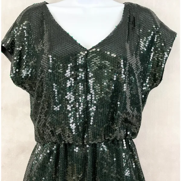 Trina Turk Womens Dress‎ Size 2 Sequin Party Cocktail Y2K Glam Sparkle Night Out - Image 2