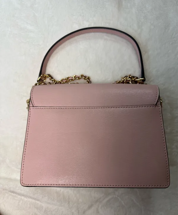 Tory Burch Pink Leather Emerson Envelope Convertible Chain Shoulder Bag - Image 2