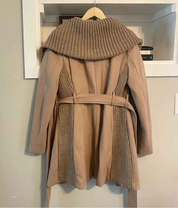 • Anthropologie Elevenses Judith shall knit trench jacket• Size 2 - Image 6