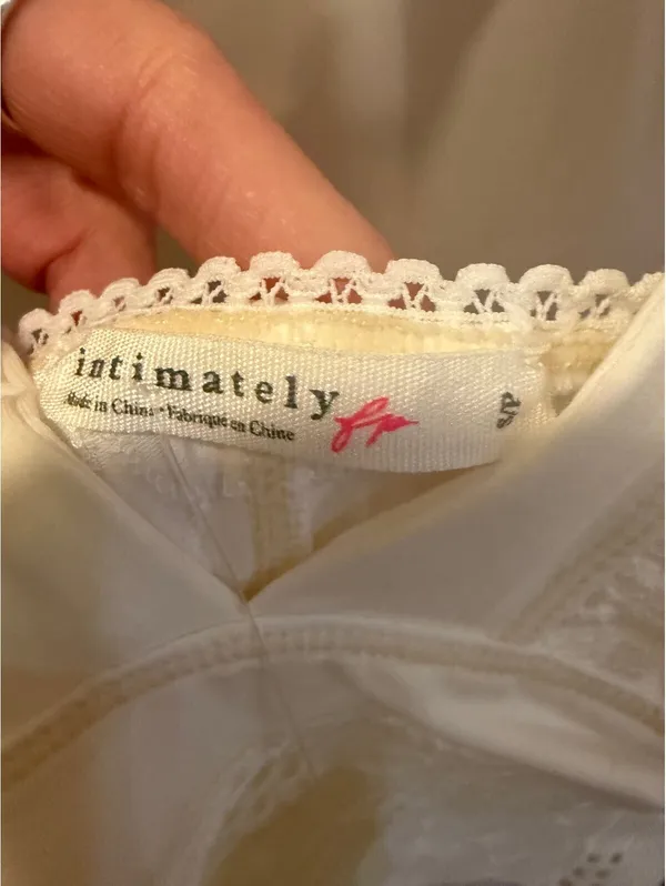 Intimately FP Clean Ivory Lace Crop Top Size S White - Image 3
