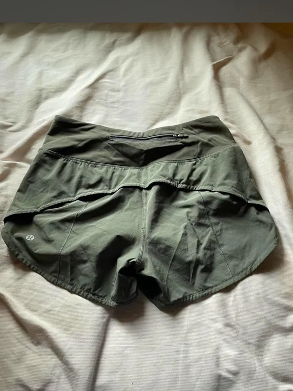 lululemon athletica Olive Green High-Rise Athletic Shorts - Image 2