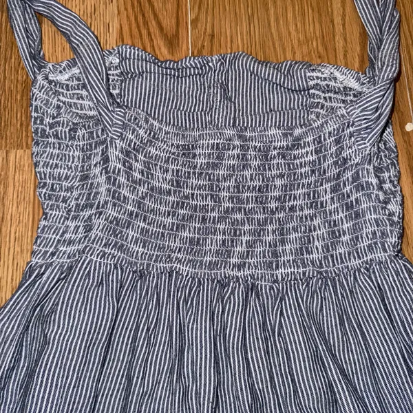 American Eagle Striped smocked tie strap dress - Image 4