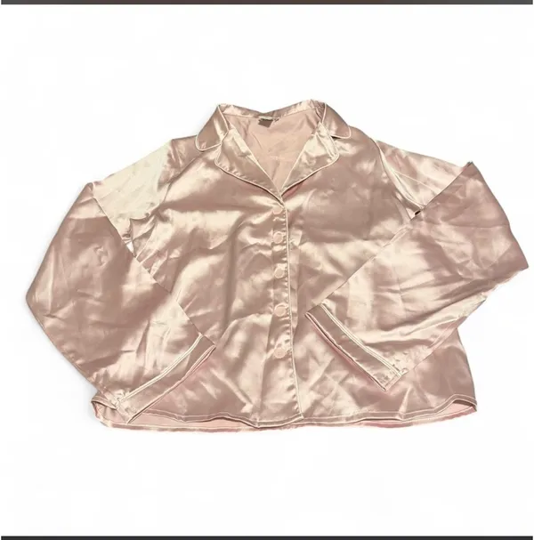 Satin Pink Pj Set - Image 2
