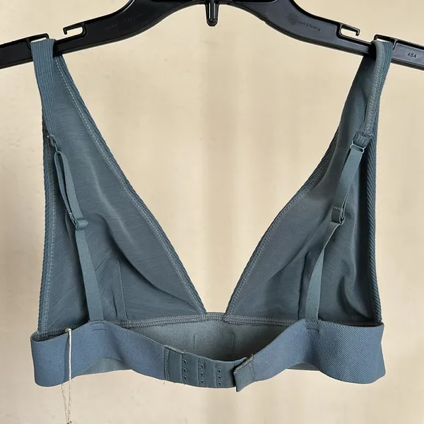 Skims Cotton Rib Plunge Bralette Kyanite Bralette size‎ M NWT - Image 5