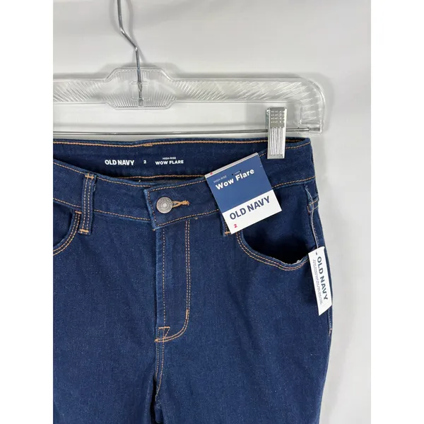 NWT Old Navy Wow Flare Jean High Rise Size 2 - Image 2