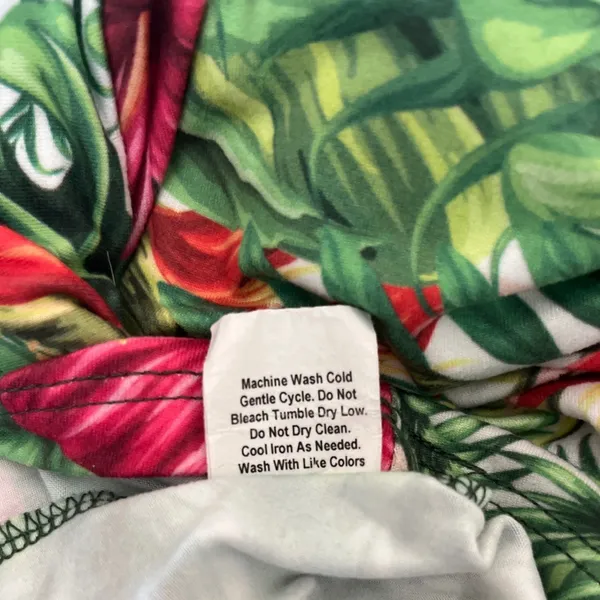 EVCR Tropical Floral Built In Shorts Athletic Active Tank Dress‎ Sz S Resort - Image 6