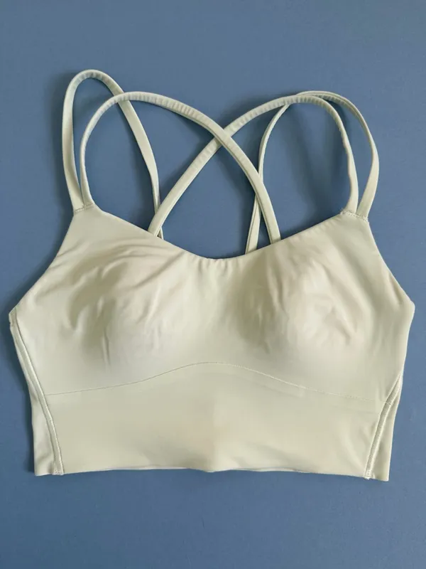Lululemon Like a Cloud‎ Longline Sports Bra Light Support B/C Cup Kohlrabi Green - Image 3