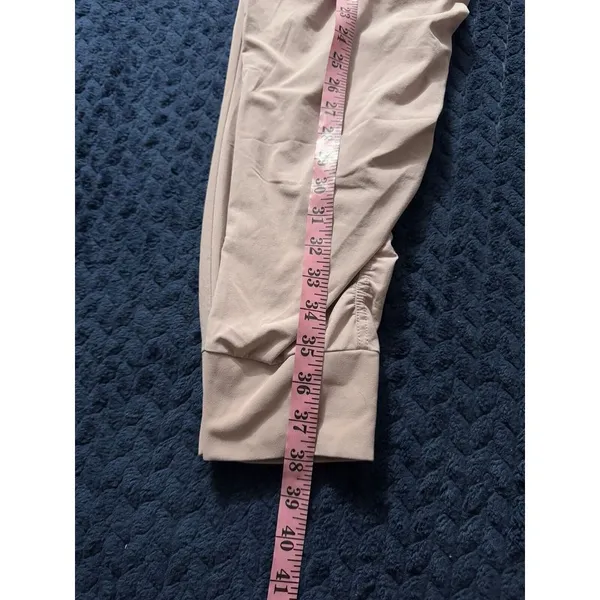 Athleta Attitude Ruched Leg Elastic Drawstrings Waist Pants Pink‎ Size 6 - Image 9