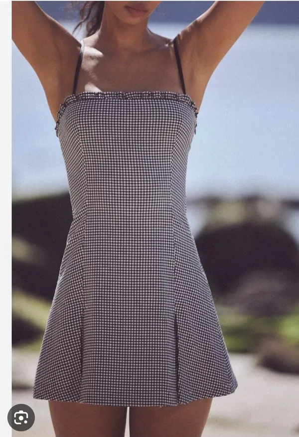 ZARA Box Pleat Mini Dress - Image 2
