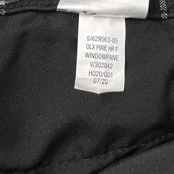Old Navy Pixie High Rise Ankle Pant Size 10 Black Windowpane Plaid Preppy Office - Image 8