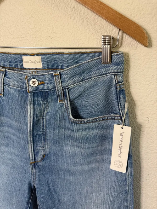 NWT‎ Favorite Daughter Otto High Rise Boyfriend Ankle Margate Womens Size 26 - Image 6